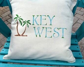 ヤシの木とBEACH!の枕カバー ヤシの木の枕カバー、海岸の枕、南部の装飾、 - Etsy 日本