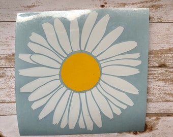 Daisy Vinyl Decal - Cute Laptop, Car, Tumbler Sticker
