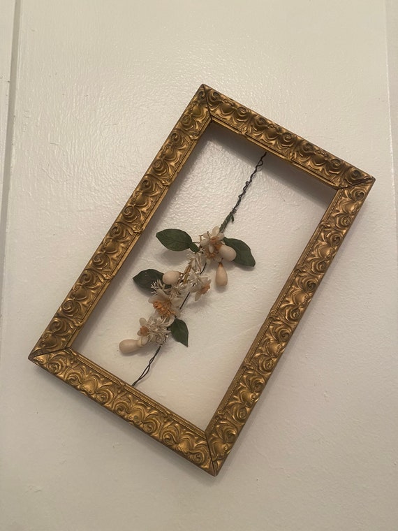 Antique wax flowers