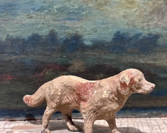 Antique composition dog