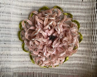 Vintage chenille flower