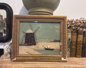 Antique Dutch oil painting