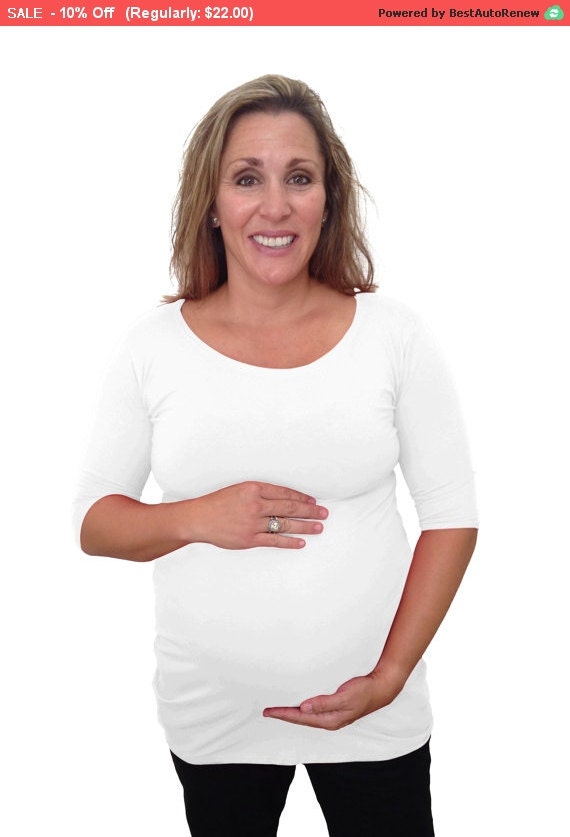 white maternity work shirt