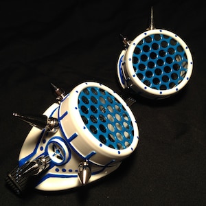 Cyber Goggles #G262UV White & UV Blue