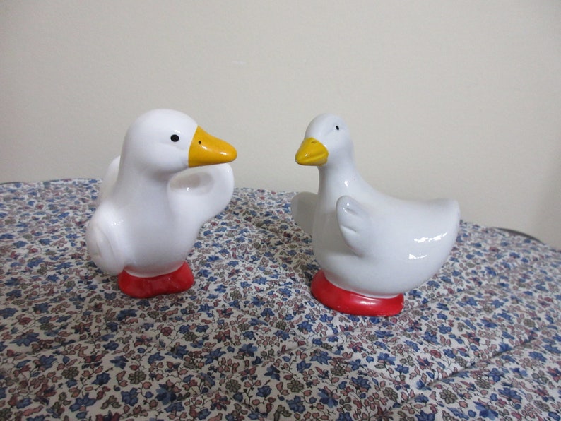 Vintage Duck Salt and Pepper Shakers 1950s Free Shipping. Etsy