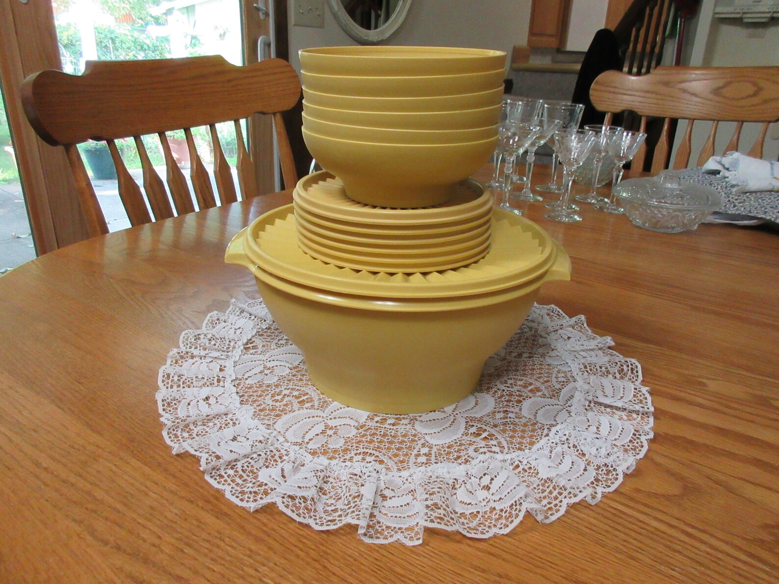 Vintage 14 piece Tupperware Salad Bowl Set Etsy