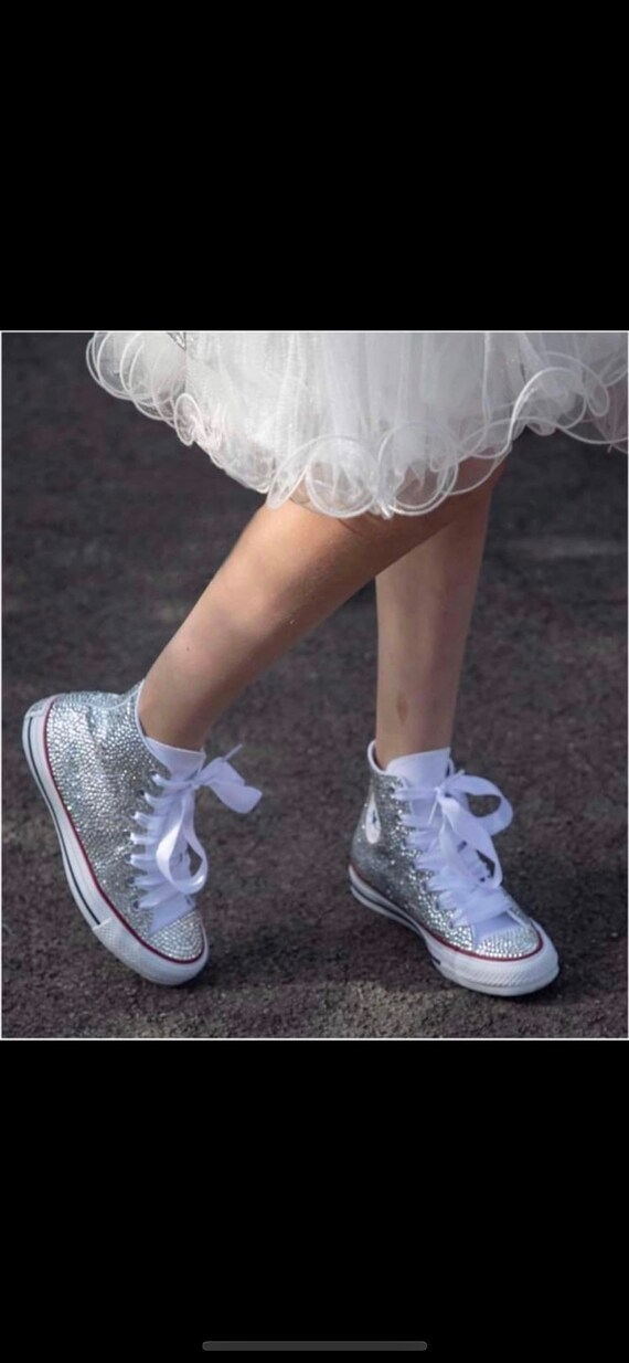 adult silver converse