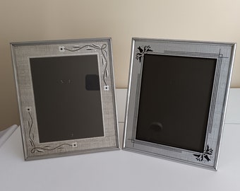 Vtg Art Deco PICTURE FRAME Lot of Two 12 x 10 tabletop