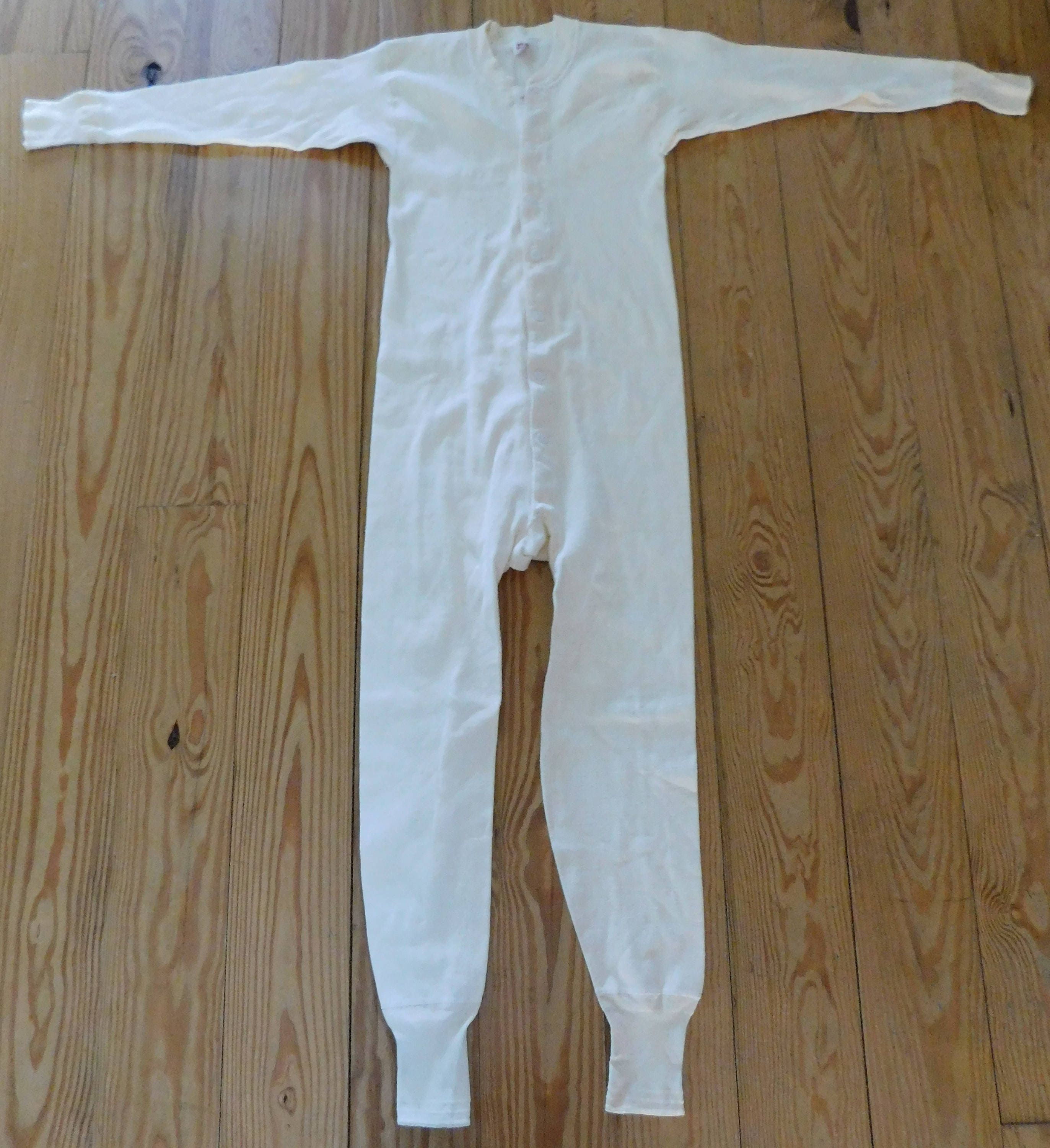 vintage HANES one piece LONG JOHNS long underwear Union Suit Etsy