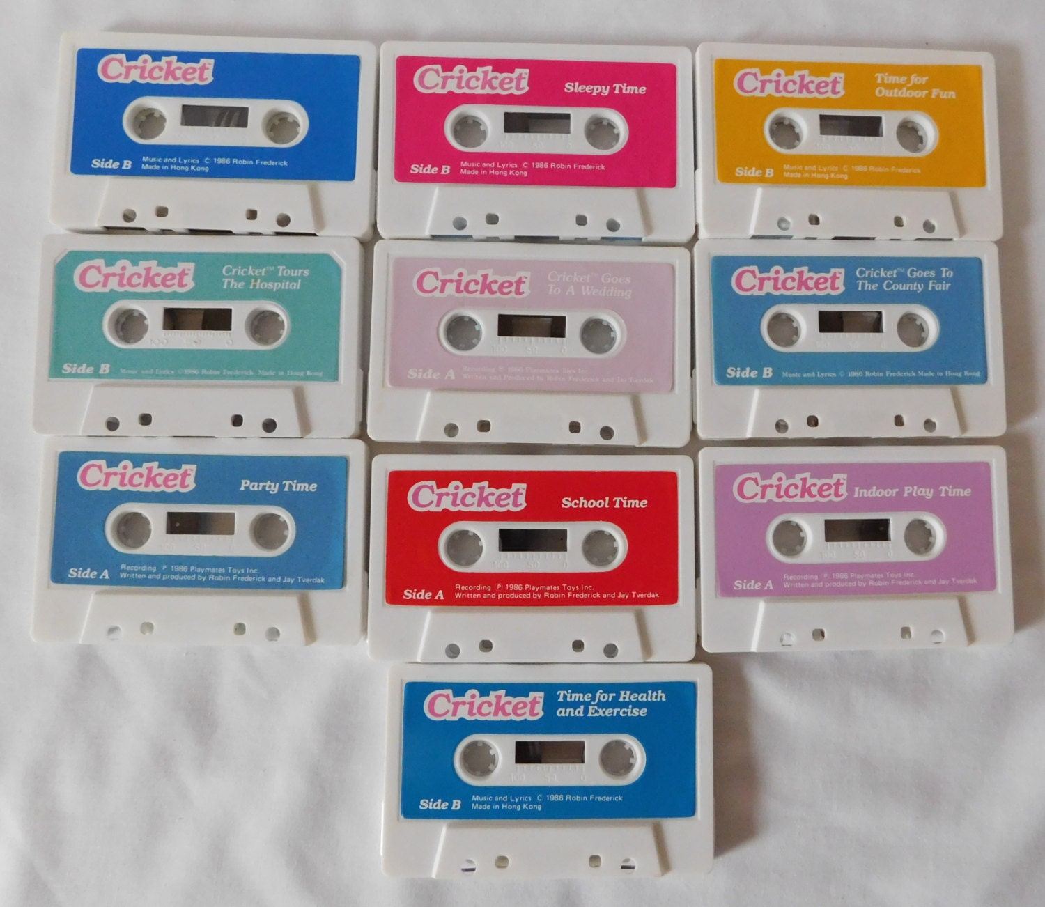 10 vintage Playmates Cricket Doll Cassette Tapes Tape all Etsy