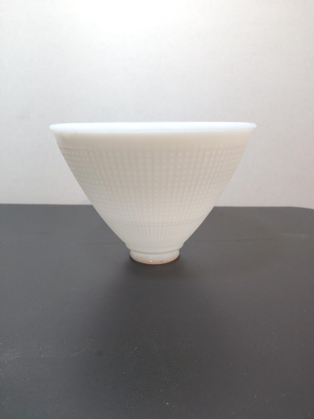 Glass Torchiere Diffuser Lamp Shade Diffuser Waffle Pattern White Milk Glass Torchiere - Etsy