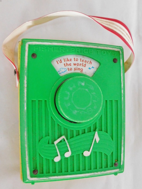 Vintage Fisher Price Music Box Pocket Radio 766 teach | Etsy Singapore