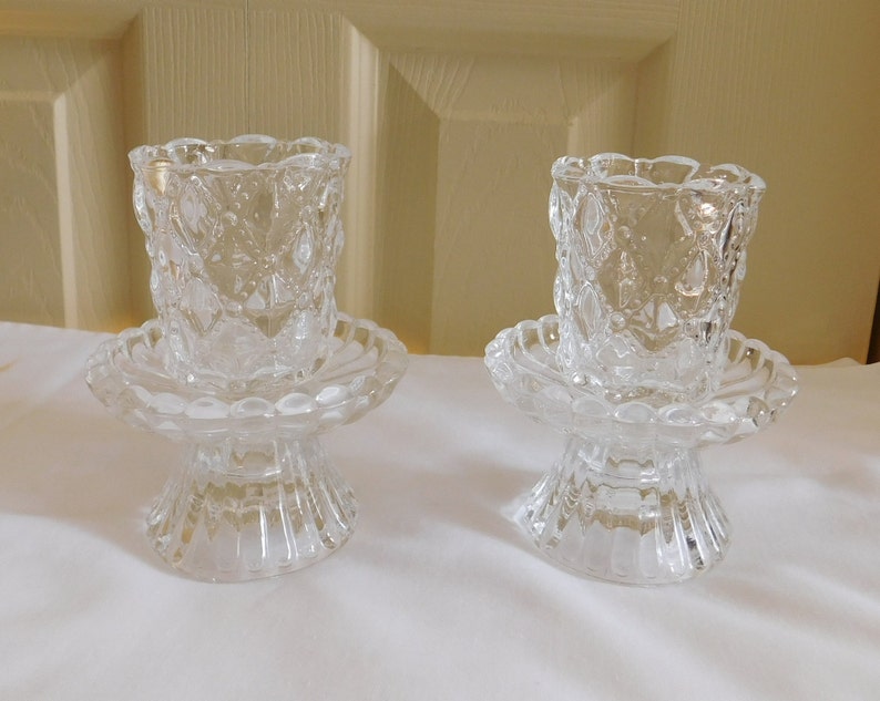 Vintage Partylite candle holder votive candle holder set of 2 Etsy