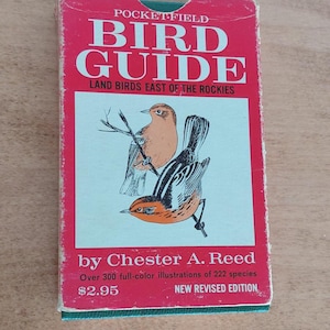 1951 Pocket Field Bird Guide Book Chester Reed