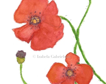 Poppies / Greeting Card