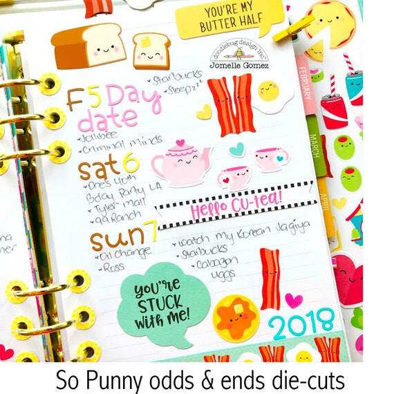 Doodlebug ~ SO PUNNY ~ Odds /& Ends Die Cuts