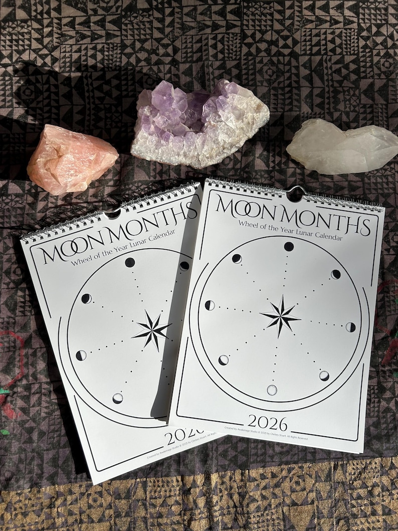 Moon Months 2026 Wheel of the Year Lunar Calendar - Etsy