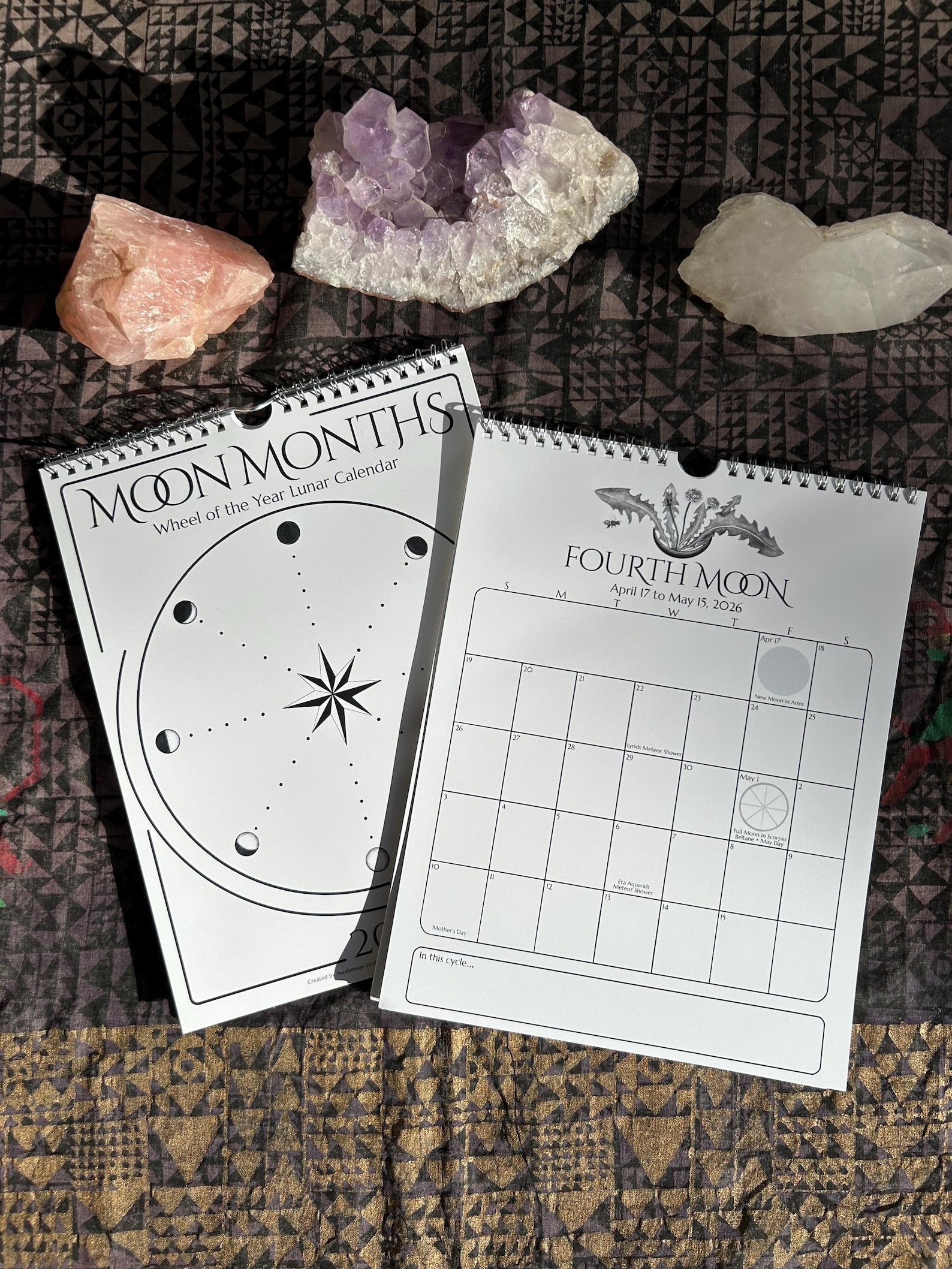 Moon Months 2026 Wheel of the Year Lunar Calendar - Etsy