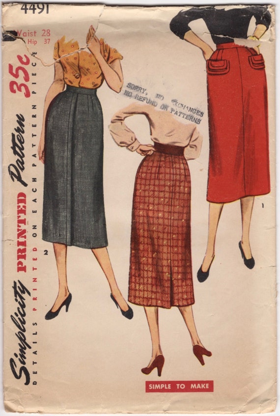 pencil skirt pattern simplicity