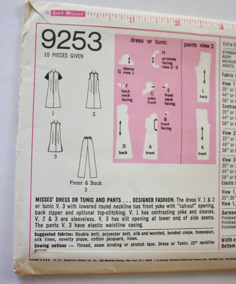 Vintage 1970s Women's A-line Cut Out Neckline Shift Dress/tunic and ...