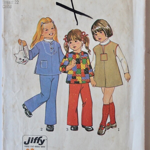 Sewing Pattern for Little Girls Bell Bottom Pants Etsy