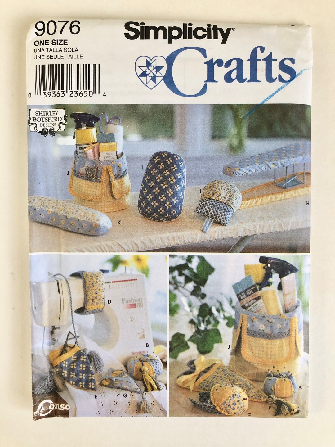 Sewing Room Accessories Sewing Pattern Pincushions, Scissors Pouch, Pressing Ham, Seam Roll, and