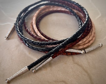 Premium Leather Cord Ties for Bolo Ties