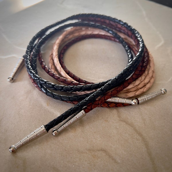 Premium Leather Cord Ties for Bolo Ties