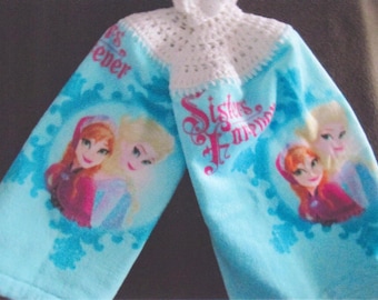 Serviette suspendue au crochet - Disney La Reine des neiges