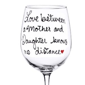 Long Distance Wine Glass Gift – Best Friend Sister Mother Daughter Gift – Custom State to State Glass
