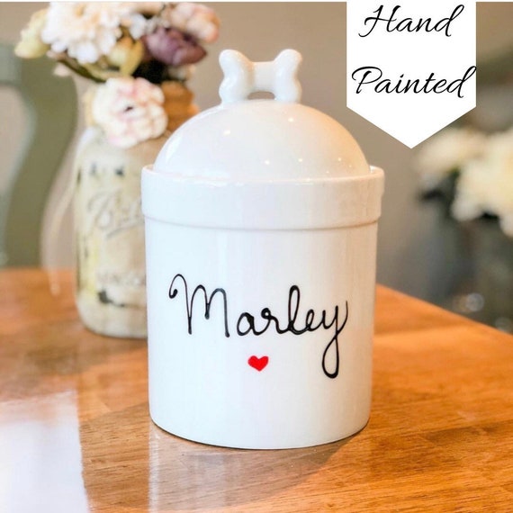 personalized treat jar