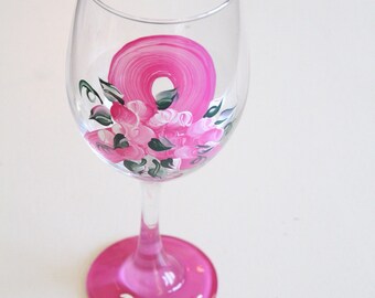 Breast Cancer Wine Glass, Pink Ribbon Gift, Cancer Survivor Gift, Personalized  Wine Glass, Awareness Gift for Her - Etsy