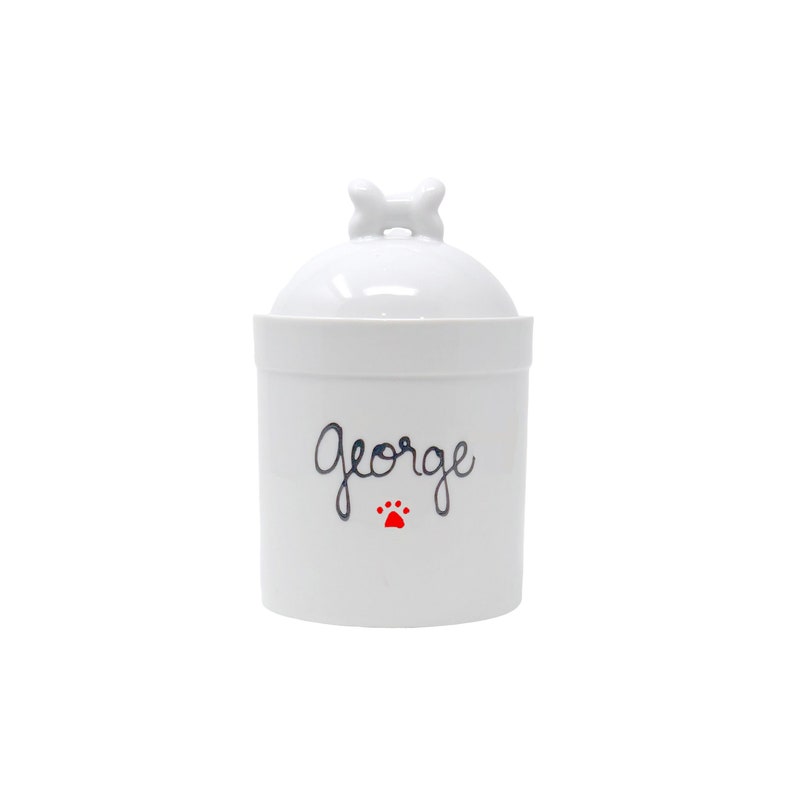 personalized dog treat jar