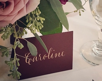 Hand Calligraphy for Wedding Name Place Cards & Escort Cards   Table Numbers and Envelope Addressing Also Available
