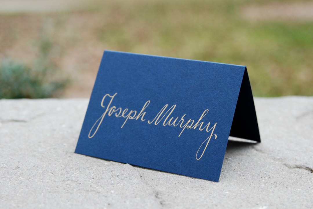 Wedding Table Name Cards Hand Calligraphy Escort Cards Placecards