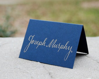 Wedding Table Name Cards - Hand Calligraphy - Escort Cards - Placecards - Wedding Table Numbers and Envelope Addressing Also Available