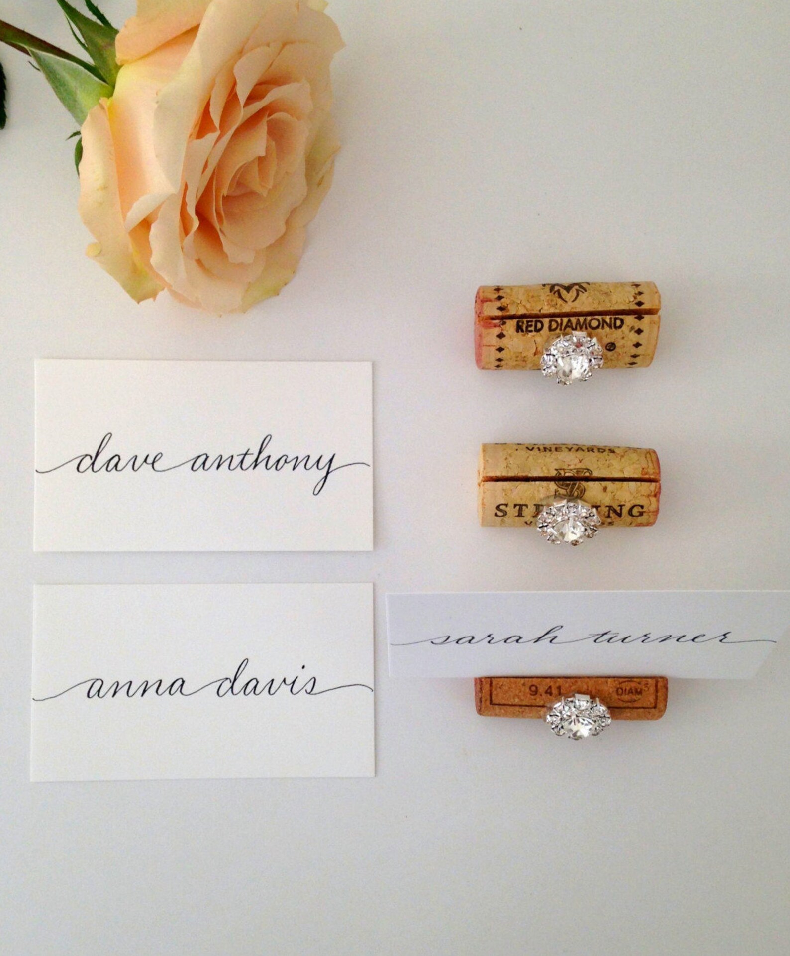 Wedding Escort Card Calligraphy - Place Cards - Custom Hand Calligraphy Wedding Escort Card Calligraphy - Place Cards - Custom Hand Calligraphy