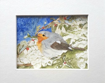 Original Watercolor - Robin
