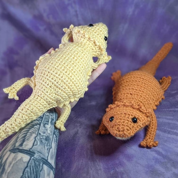 Crochet bearded dragon