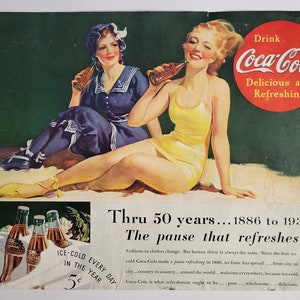 1936 Coca-Cola Ad Ready To Frame