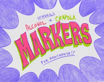 Pinceles marcadores para Procreate