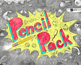 Conjunto de pinceles Pencil Pack de Dendril para Procreate [Descarga digital]