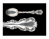 Antique Sterling Silver Louis XV Whiting Sugar Spoon with Monogram