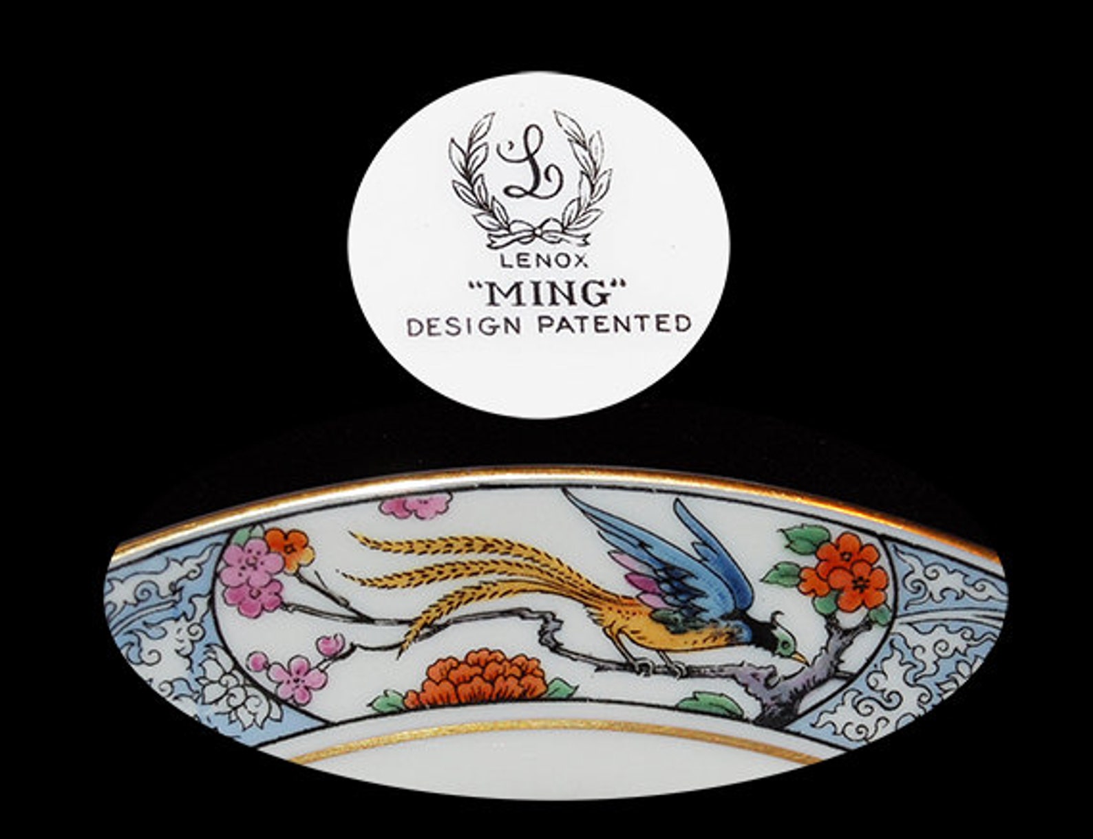 Vintage Lenox China Mingbirds Salad Plate Etsy