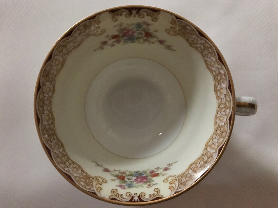 Vintage Noritake Occupied Japan Mystery Pattern Cup and Saucer Etsy