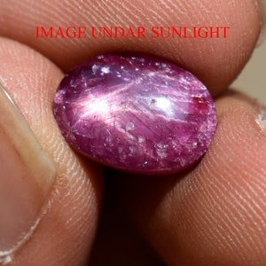 Star Ruby Cabochon Untreated 7.50 Cts Natural Unheated FC25 CERTIFIED