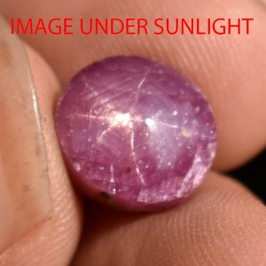 Star Ruby Cabochon 8.22 Cts Natural Untreated Unheated FC158 CERTIFIED