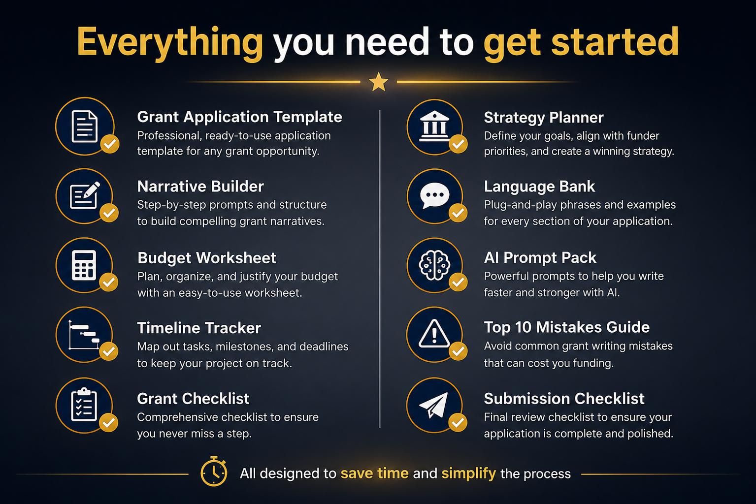 Grantlaunch PRO Grant Writing Kit Workbook - Etsy