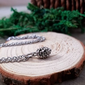Natur Halskette - kleine Silber Halskette - Minimal Art Schmuck - Winter Natur Schmuck - Mini Natur Halskette