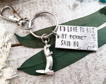 Sleutelhanger fret - sorry ik kan niet sleutelhanger - sleutelhanger gestempeld - sleutelhanger fret - minnaar fret - bedel marterachtig - cadeau ouder fret - sleutelhanger dieren